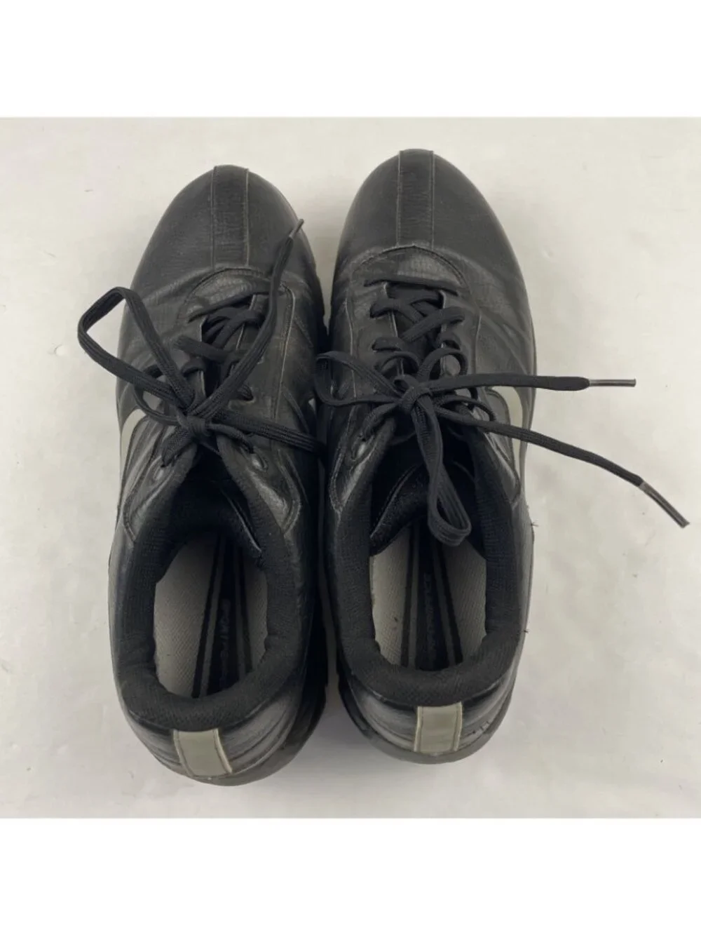 Nike SP-3 Golf Shoes Men’s Size 11 Black Leather SoftSpikes Cleats 312240-001